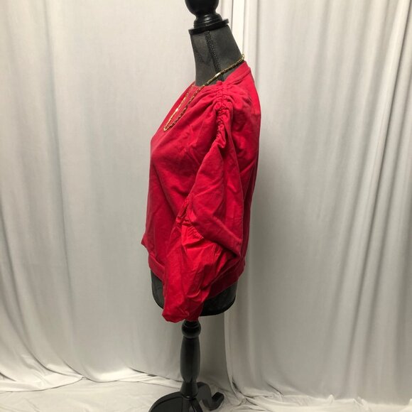 A Pictures Worth Sweatshirt Womens Size Medium Cropped Red Balloon Long Sleeve - Picture 8 of 10